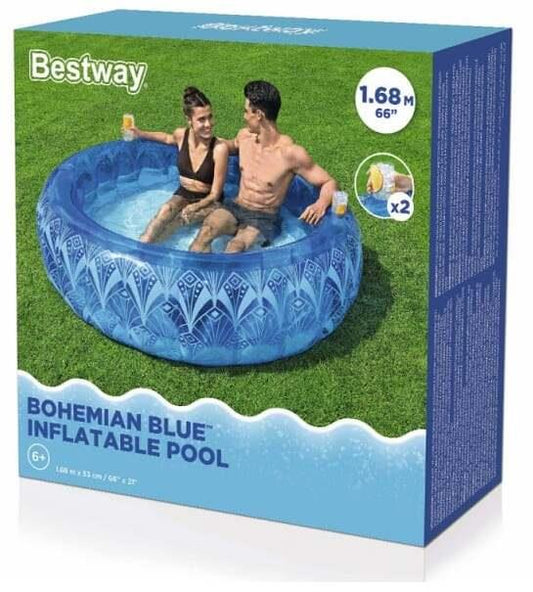 Bestway Bohemian Blue Inflatable Pool 54479 168x53 cm