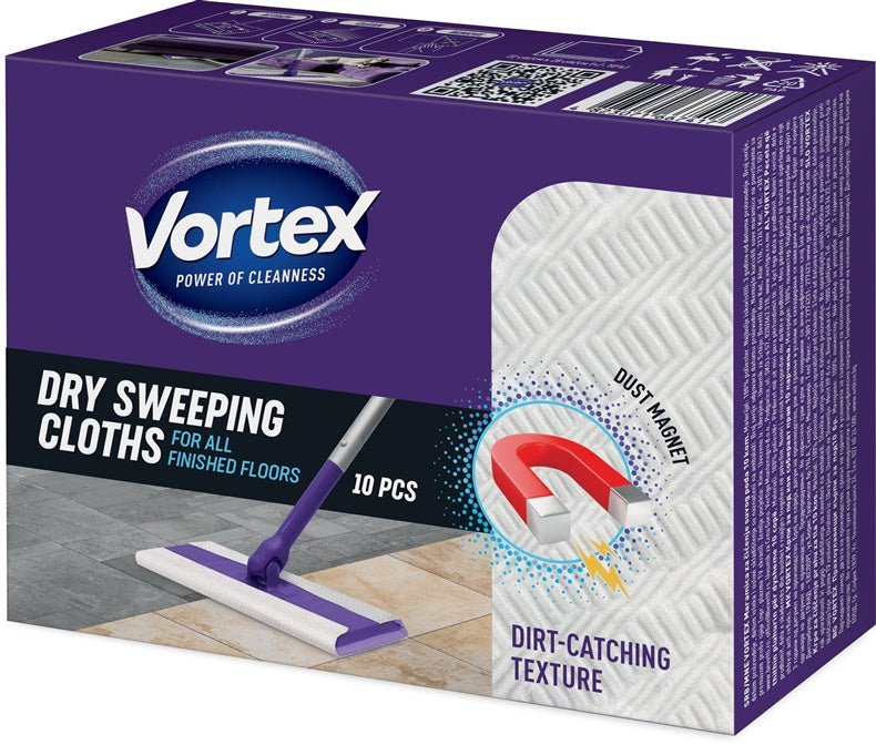Šluostės grindims sausos Vortex 10vnt
