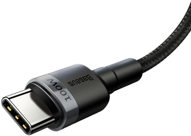 Laidas BASEUS USB Type C M, USB Type C M, 2m, juodas