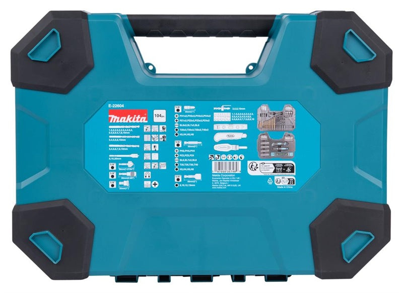 Zestaw końcówek i wierteł Makita 104 szt. E-22604