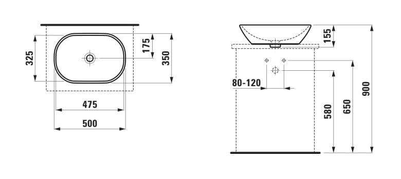 PRAUSTUV UŽDEDAM LONG OVAL 50X35X13.5