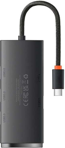 USB Hub Baseus USB-C male, 4 x USB/USB-C female, black