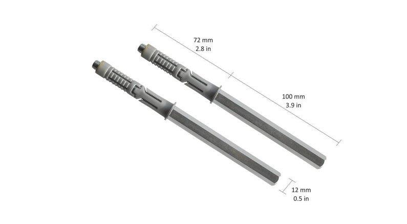 Wspornik półki Dolle StrongFix, 172x12 mm, szary, 2 szt.