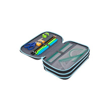 Pencil case CoolPack, 20 cm x 13 cm, grey/multicoloured