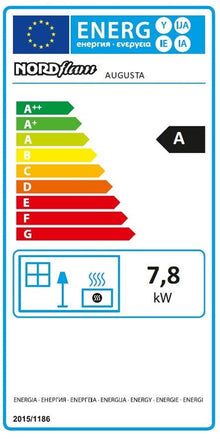 Żeliwny piec wolnostojący NORDFLAM AUGUSTA, 7.8 kW