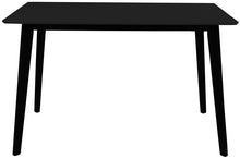 Dining table House Nordic Vojens, black, 120x70x75cm