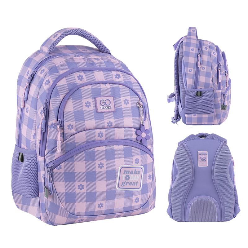 School backpack GO25-175M-4, pink, 39x29.5x12cm