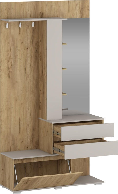 SPINTA PRIEŠ 120X223X41CM RUDA-KAŠ