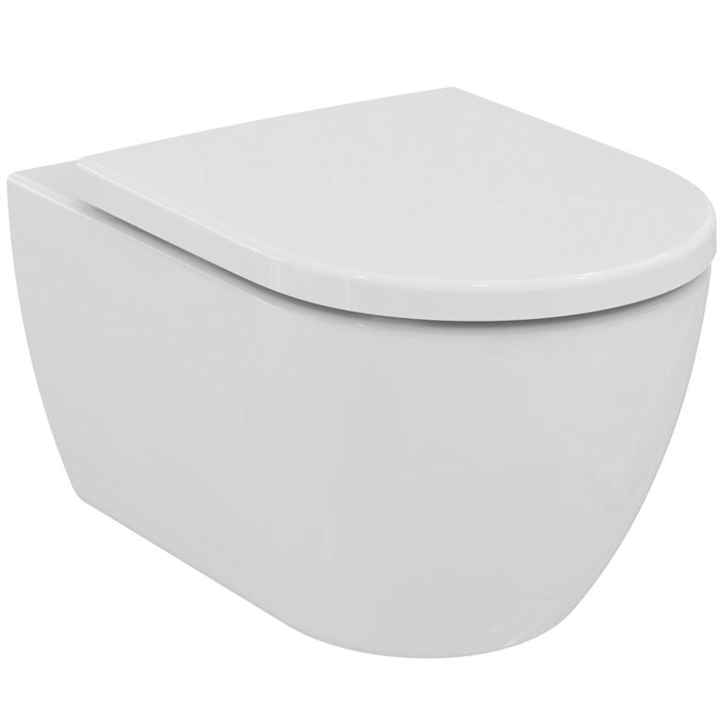 Toilet, wall-hung Ideal Standard Ellisse, with seat, 365x545 mm