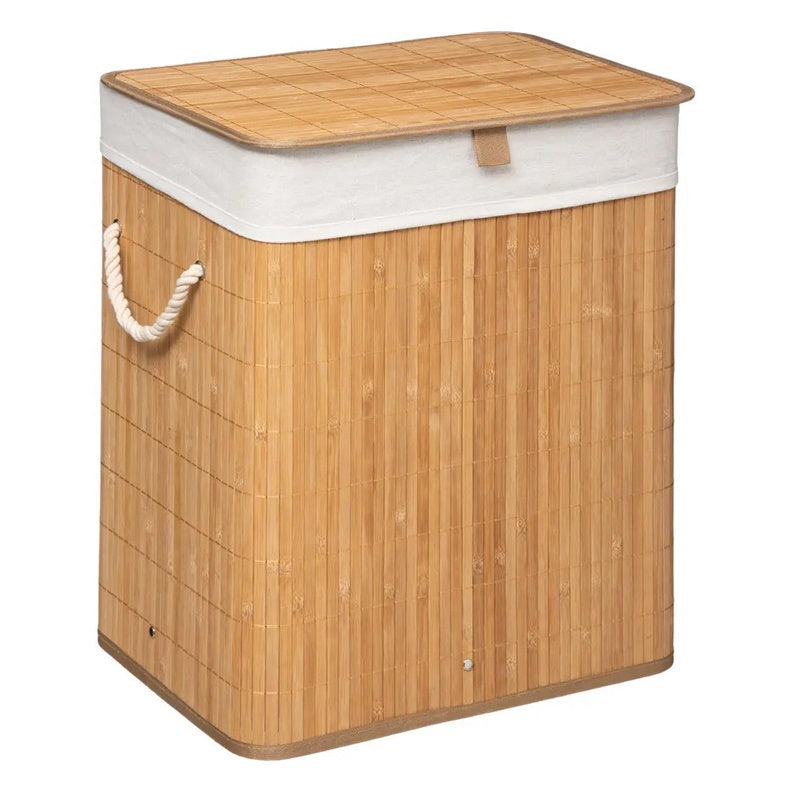 Skalbinių krepšys 5five Simply Smart, 60 l, balta/smėlio