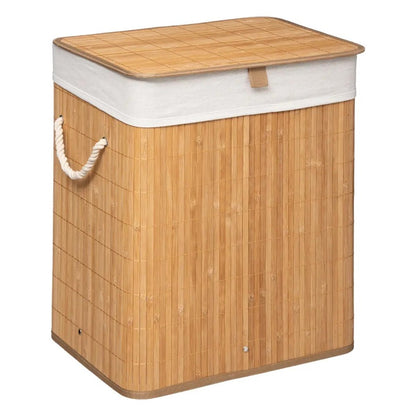 Skalbinių krepšys 5five Simply Smart, 60 l, balta/smėlio