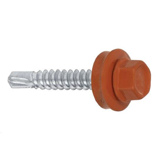 Wkręt samowiercący Wkret-Met WF, RAL8004, 4.8 mm x 19 mm, 250 szt.