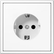 Socket LIREGUS MODERN, earthed, matt white