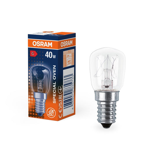 INCANDESCENT LAMP E14 40W 300LM 2600K 230V FOR OVEN