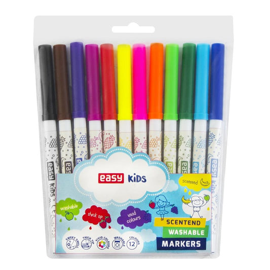 Felt-tip pens, single-ended, 12 pcs.