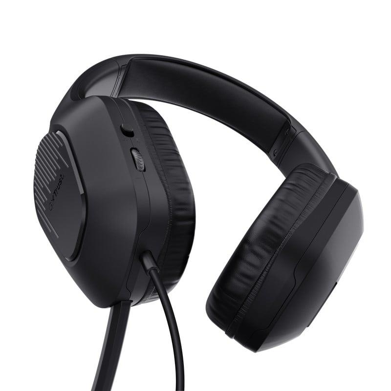 Wired Headphones Trust GTX 415 Zirox, black