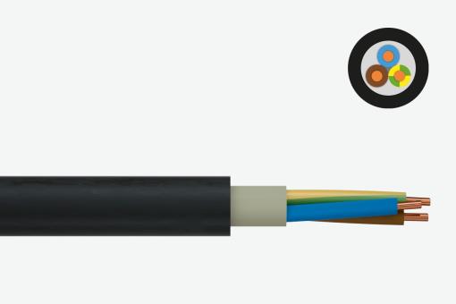 Installation cable NKT YKYžo, Eca, 1000 V, 5 x 16 mm², 1000m