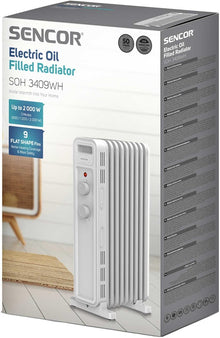 Grzejnik olejowy Sencor SOH 3409WH, 2000 W