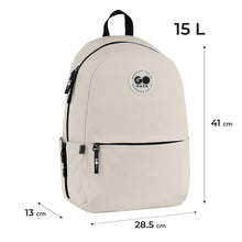 Plecak szkolny GO26-188M-1, brązowy, 3 cm x 34 cm x 40 cm