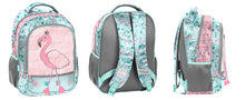 Backpack, green/pink, 28 cm x 15 cm x 38 cm