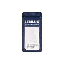 УГОЛОВОЙ СОЕДИНИТЕЛЬ LEMLUX ДЛЯ LED-ЛЕНТЫ 8ММ 5ШТ