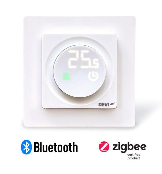 Devi Floor Thermostat 140F1162, flush-mounted, 9.5cm, 4-45 °C