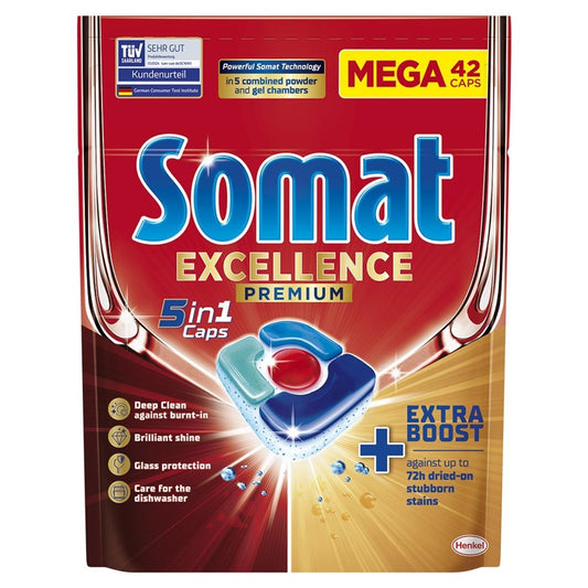 DISHWASHER CAPSULES SOMAT PREMIUM 42 PCS
