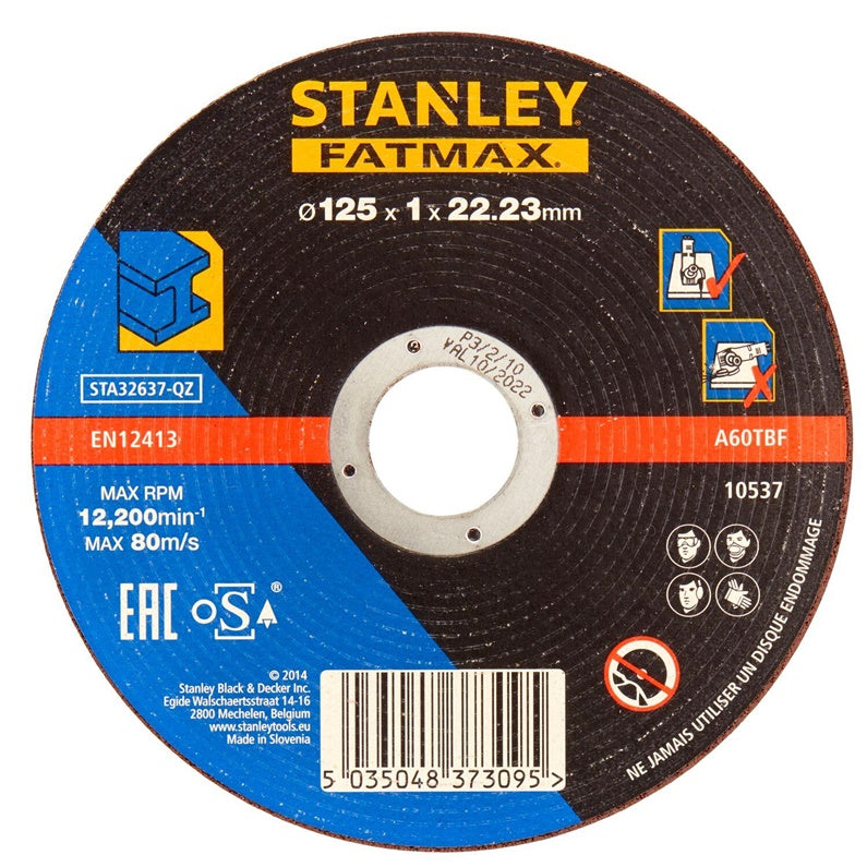 Pjovimo diskas Stanley STA32637, 125x1x22.23 mm