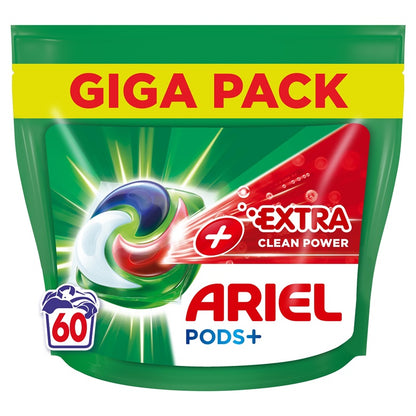 WASHING CAPSULES ARIEL EXTRA CLEAN 60PCS