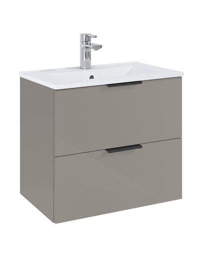 Bathroom cabinet with washbasin Elita Astra, grey, 39.4x61.5x53