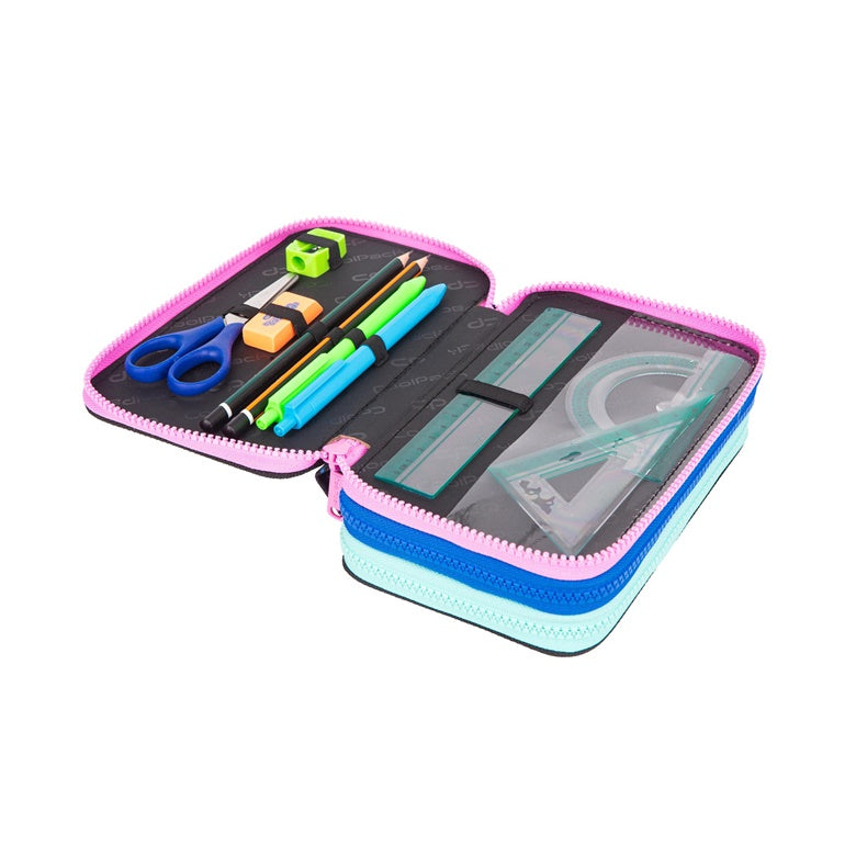 Piórnik CoolPack, 20 cm x 13 cm, czarny/wielokolorowy