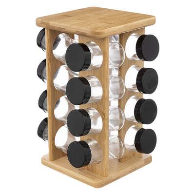 SPICE JARS WITH STAND 16 PCS