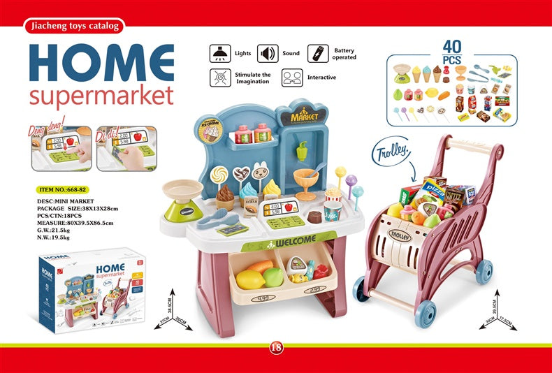Parduotuvės žaislai Home supermarket 668-82