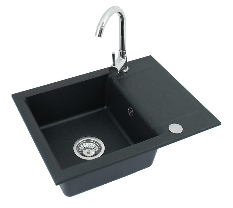 SINK WITH MIXER ALVEUS NELL BLACK+CHR