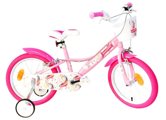 CHILD BICYCLE UNICORN 16 77440 WH/PNK