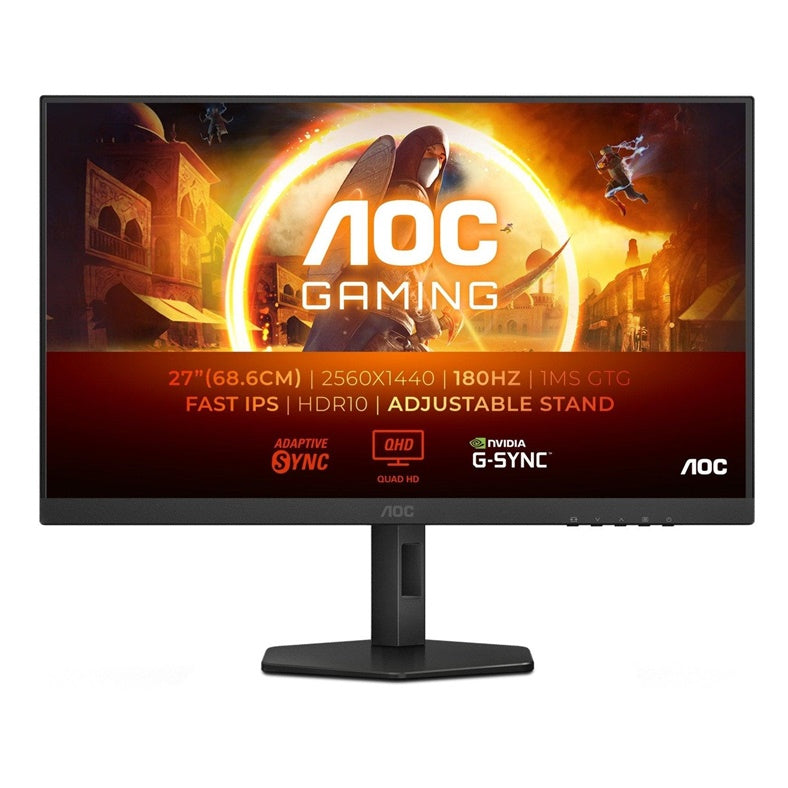 Monitor AOC Q27G4XF, Q27G4XF, Fast IPS, 180 Hz, QHD, 27"