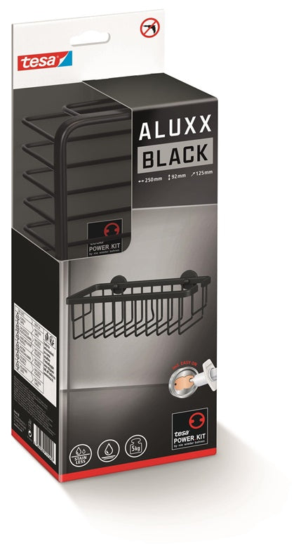 BATHROOM SHELF TESA ALUXX40506 BLACK