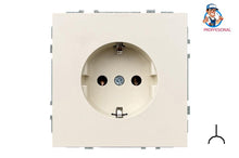Socket LIREGUS MODERN, earthed, sand color