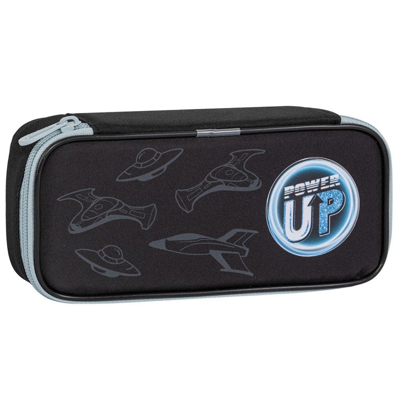 Pencil case without supplies Tiger Family, 21 mm x 110mm, black