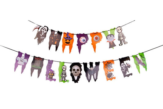 Decoration Happy HALLOWEEN 746819, 2500 mm, paper