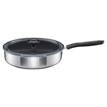 Fiskars 1072314 Frying pan with lid, 26 cm