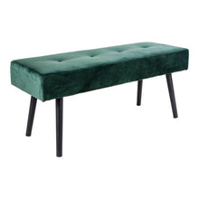 Hallway bench Skiby, green, 100x35x44cm