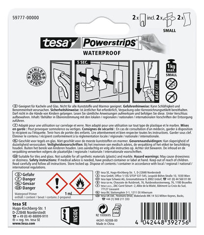 Clothes hook Tesa tesa 59777, stainless steel