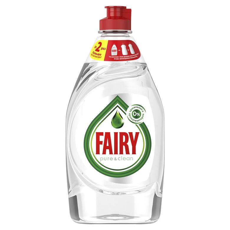 Dishwashing Liquid Fairy Pure & Clean, 0.9 l