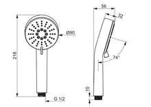 HAND SHOWER HEAD 3 FUNCTION AIR LINEA