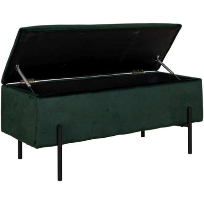 Prieškambario suoliukas Watford , t. žalia sp.,36.5x95x46cm