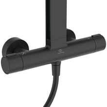 TERMOSTAT KOMPLET NATRYSKOWY ALU+ CZARNY MAT