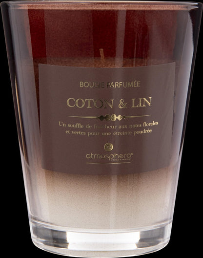 Candle, scented Atmosphera Alma Cotton, 38 h, 270 g