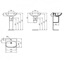 WASHBASIN WALL HUNG 55CM T470601