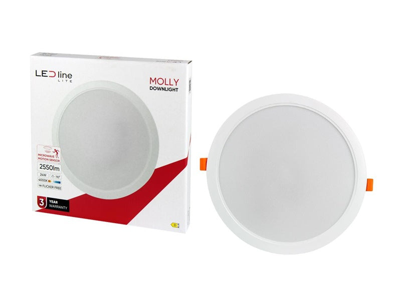 Oprawa wpuszczana LED Line MOLLY, 24W, 4000°K, LED